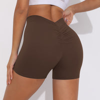 V-back Ruched Shorts